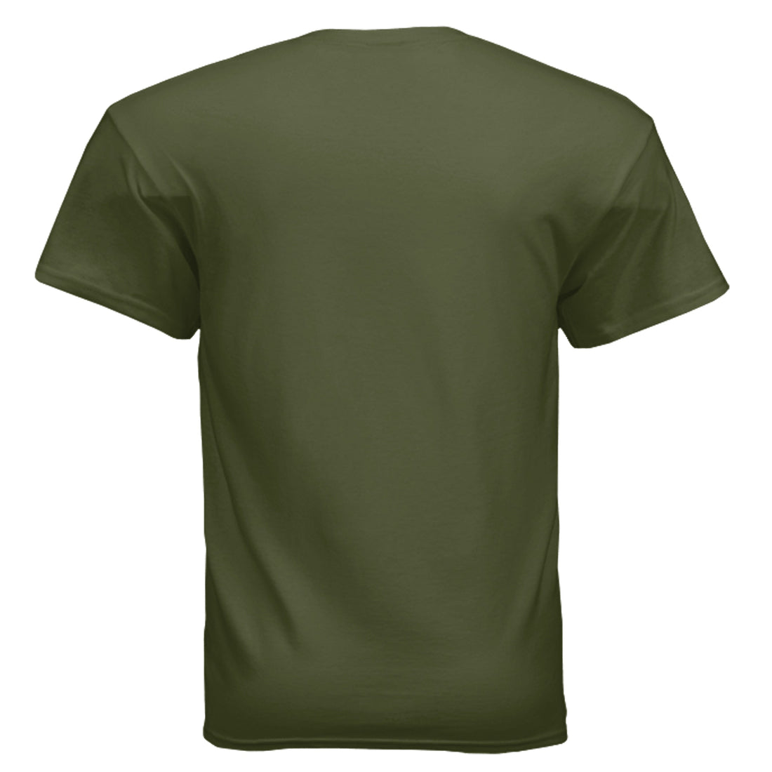 Military green Cats & Camping tee — geared up for the trail