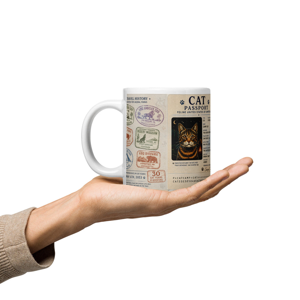 A Cat's Passport Mug – 15oz size option, view 4